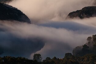 Brume sur le Lac d'Esparron-de-Verdon