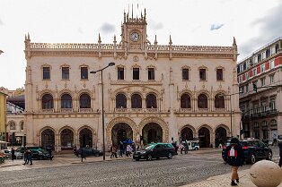 Gare du Rossio Façade de la gare du Rossio à Lisbonne