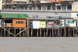 Rives du Chao Phraya Rives du fleuves Chao Phraya à Bangkok